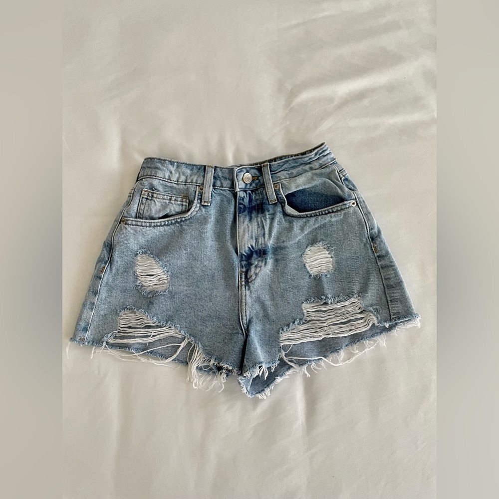 High Waist Denim Shorts